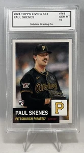 Paul Skenes Rookie Graded Gem Mint 10 2024 Topps Living Set #768 Pirates RC - Picture 1 of 3
