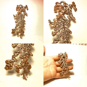 "Colgante de joyería salvaje de cobre dendrítico Arizona mina doble tope doble 153 quilates de largo" - Imagen 1 de 11