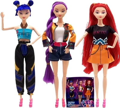 Dolls 29 cm K-pop Huntrix Rumi/Mira/Zoey Articulated with Clothes and Accessorie - Immagine 1 di 4