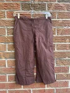 Be Present Yoga Mobility Pants Chocolate Brown Cropped XS - Picture 1 of 3