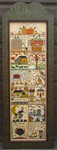 Autumn at Hawk Run Hollow by Carriage House cross stitch pattern - Image 1 of 1
