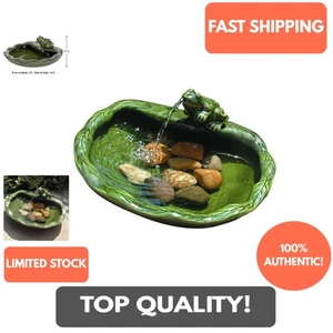 Lightweight Solar Frog Fountain with Pump - Enchanting Outdoor Decor for Patios - Picture 1 of 4