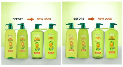 PACK de 2 champú Garnier Fructis elegante y brillante + acondicionador 40 oz paquete de 2 Foto 1 de 4