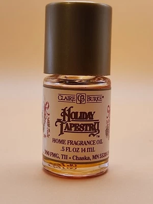 Óleo perfumado caseiro Claire Burke Holiday Tapeçaria 0,5 oz vintage - Imagem 1 de 2