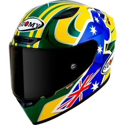 CASCO INTEGRALE MOTO SUOMY TRACK - 1 REPLICA TROY BAYLISS 2005 ECE 22.06. SPORT - Immagine 1 di 4