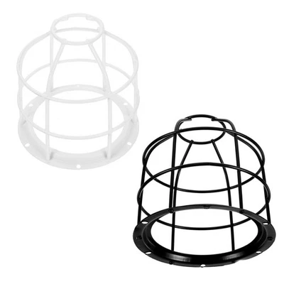  Jaula de bombilla de 2 piezas: pantalla de seguridad de alambre para iluminación de taller anti-impacto Foto 1 de 4