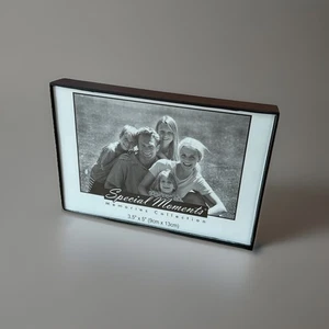 VINTAGE PLASTIC PHOTO FRAME 3.5x5” SPECIAL MOMENTS FRONT LOADING HANGING STAND - Picture 1 of 6