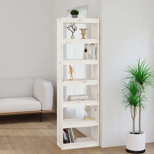Solid Wood Pine Book Cabinet/Room Divider Book Rack Multi Colours/Sizes vidaXL - Picture 1 of 72