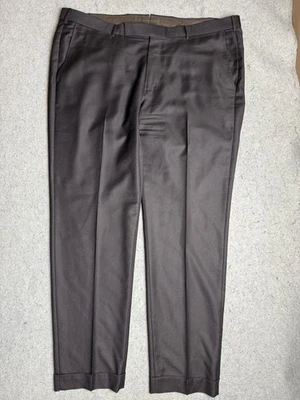 Pantalones de vestir Ermenegildo Zegna Trofeo para hombre 42x31 58R marrón lana a medida Foto 1 de 4