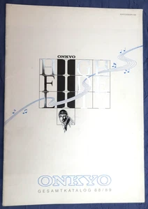 ONKYO Jahreskatalog 1988- 1989, 26S. mit Highlights SC-960, CP-1057... wie neu! - Bild 1 von 4