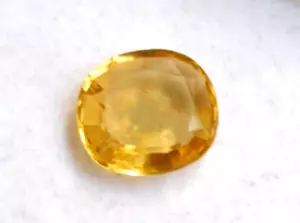 Piedra preciosa suelta corte ovalado topacio limón brasileño certificado natural de 2,80 quilates - Imagen 1 de 9