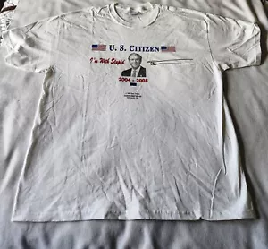 Vintage George Bush "I'm With Stupid" 2004-2008 T Shirt Men's XL - Picture 1 of 2