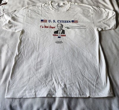 Vintage George Bush "I'm With Stupid" 2004-2008 T Shirt Men's XL - Image 1 of 2