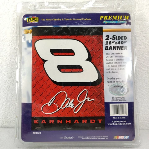 Dale Earnhardt Jr #8 Flag Banner 28" x 40" Nascar Racing 2007 NEW Cover