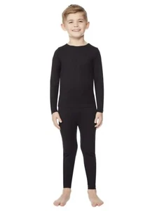 32 Degrees Heat Kids Thermal Set Black Long Sleeve Shirt Leggings Size Small 6/7 - Picture 1 of 4