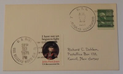 USS J. Douglas Blackwood (DE 219) 1946 USS Belleau Wood (LHA 3) 1979 (oddity) - Image 1 of 2