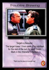 Babylon 5 CCG-troubles brewing/the shadows