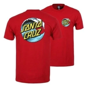 Santa Cruz T-Shirt Wave Dot Red Size Medium - Picture 1 of 9