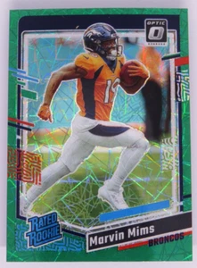 2023 Marvin Mims Panini Donruss Optic Green Velocity Prizm Rated Rookie #231 - Bild 1 von 2
