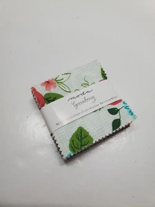 Lelia Boutique Fabric Gooseberry Mini 2.5 Inch Florals Moda OOP Sew CHARM PACK - Picture 1 of 1
