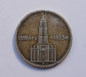 Germany 2 Reichsmark 1934d Silver KM#81 vf - Picture 1 of 2