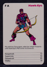 1977 German HAWKEYE/Hawk-Eye Marvel Superheroes Card EX/NM+