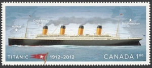 Canada Stamps — Die Cut from Quarterly Pack — 2012, Titanic #2538i MNH - Picture 1 of 1