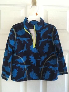 Wonder kids Baby Toddler Fleece 1/4 Zip Long Sleeve Shirt 12M & 2T Dinosaur - Picture 1 of 3