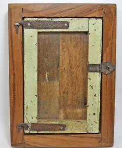 Pannello Finestra Decorazione Parete Legno Vecchio Recuperato Recupero Originale Artigianale - Foto 1 di 7