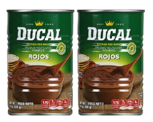 Ducal Refried Red Beans Frijoles Volteados Molidos Rojos 2 Pack - Picture 1 of 2