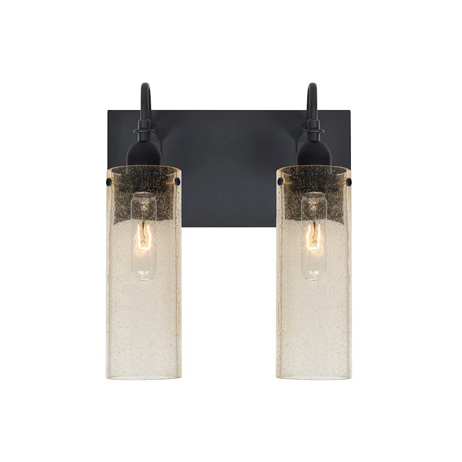 Besa Lighting Juni 10 2 Light Bathroom Vanity, Black/Gold - 2WG-JUNI10GD-BK - Image 1 of 1