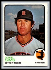 1973 O-PEE-CHEE OPC  BASEBALL  # 304  DUKE SIMS   25217
