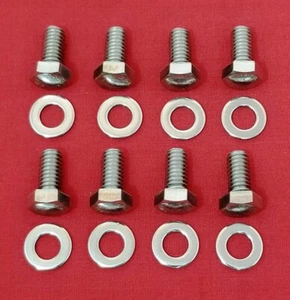 SBC CHEVY VALVE COVER BOLTS KIT STAINLESS STEEL 283 305 307 327 350 400 HEX SET - Picture 1 of 1