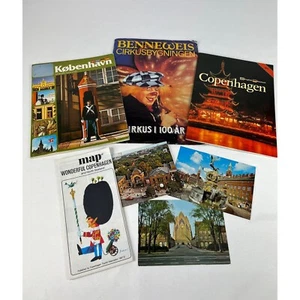 Vintage 1980's Lot of Copenhagen Tourist Booklets Map Postcards Circus Program - Picture 1 of 1