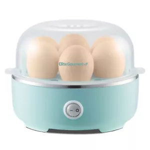 Elite Gourmet 7 Egg Cooker Automatic Food Steamer Hard Medium Soft Boiled - Picture 1 of 6