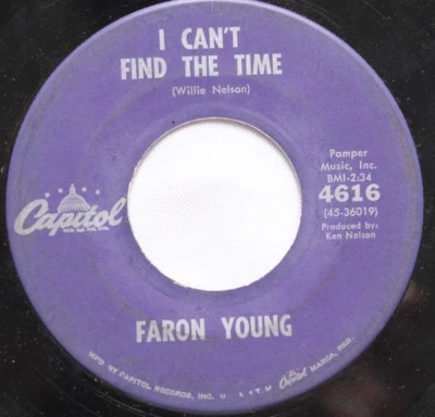 FARON YOUNG BACKTRACK / I CAN'T FIND THE TIME 45 7" RECORD (4616) Foto 1 de 2