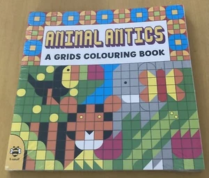 GRIDS COLOURING BOOK SET : PAPERBACK'S BY CLARE BEATON BNIW FLOWER, CITY, ANIMAL - Picture 1 of 8