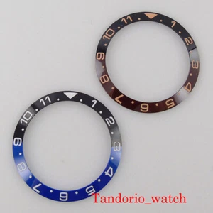 38mm*30.6mm black blue slope Ceramic bezel insert ring for 40mm watch case - Picture 1 of 8