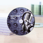 HERMA Inkjet CD-Etiketten Maxi A4 Ø 116 mm weiß Papier glänzend 20 St. - Weiß - 