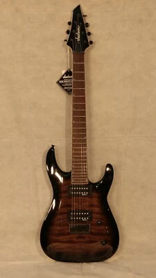 Jackson JS Series Dinky Archtop 2022 JS22Q-7 DKA HT, transparente negro ráfaga Foto 1 de 2