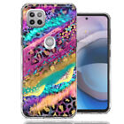 For Motorola One 5G Ace Leopard Paint Abstract Milkyway Phone Case
