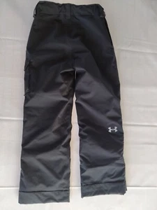 Under Armor Snow Pants Xs Youth Snow Pants xs Ski Snowboard Storm 2 Youth Black - Picture 1 of 9