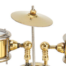 Copper Miniature Drum Set Model With Case Mini Percussion Musical Instrument EOM