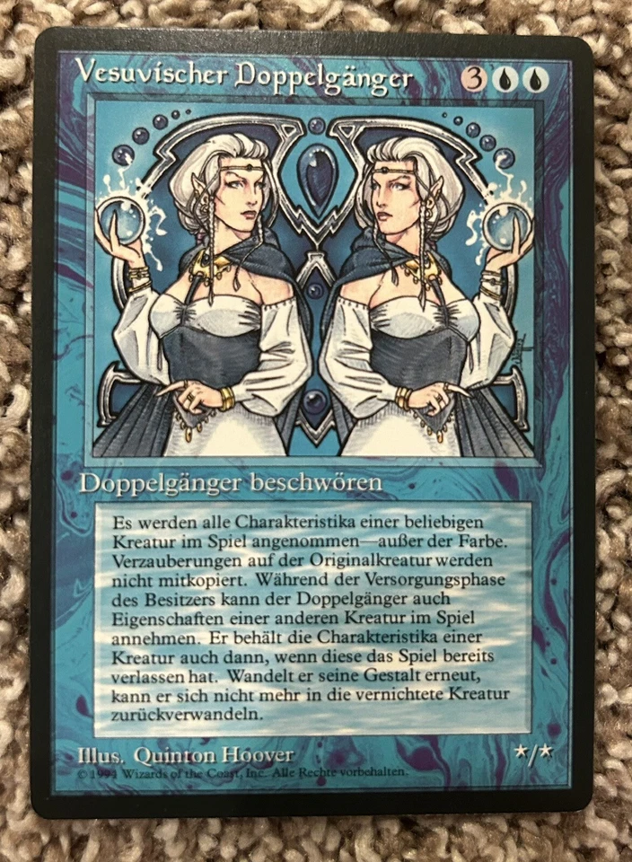 MTG Foreign Revised Black Border Vesuvan Doppelganger German LP Light Play - Image 1 of 4