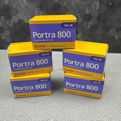 LOT OF 5 ROLLS Kodak Professional Portra 800 Color Negative Film EXP 02/2027 - Image 1 of 2