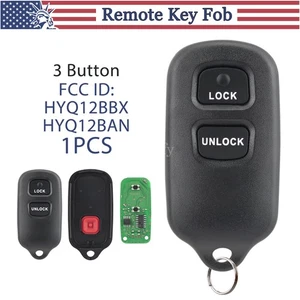 For 2002 - 2004 Toyota Tacoma Keyless Remote Control Key Fob 3 Buttons HYQ12BBX - Picture 1 of 8