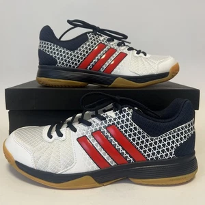 NEUE ADIDAS Herren Hallen Fußballschuhe Gr. Geöße 42 Ligra 4 Weiß/Rot/Schwarz - Bild 1 von 8
