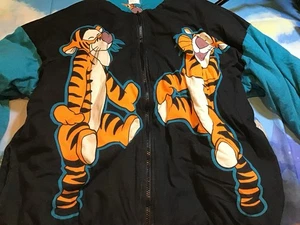 Vintage Disney Tigger 90’s Bomber Jacket Reversible One Size  - Picture 1 of 12