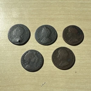 5 X Monete Miste Farthing 1/4d Rame ASTA SENZA RISERVA #9 - Foto 1 di 11