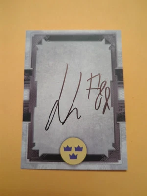 Jonathan Lekkerimaki Signed Sweden Card Vancouver Canucks - Image 1 of 3